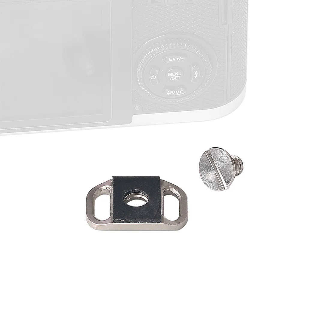 1x 1/4" Schraube Schnellwechselplatte Untermontageadapter SLR Kamera Armband Hals Schultergurt Sicherheitsumwandlung Schnallenteile – Detail 2