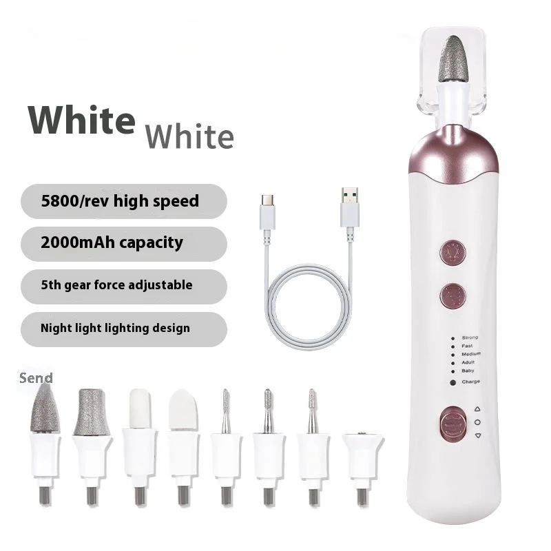 Electric Nail Drill Portable Manicure Machine 5 Speeds 3 Electric Nail Drill Portable Manicure Machine 5 Speeds