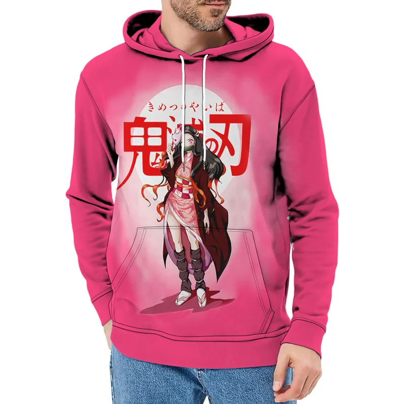 Anime Demon Slayer Kimetsu No Yaiba 3D Print Men Hoodies Women Harajuku Sweatshirts Tracksuits Pullover Clothes Euro Size S-6XL