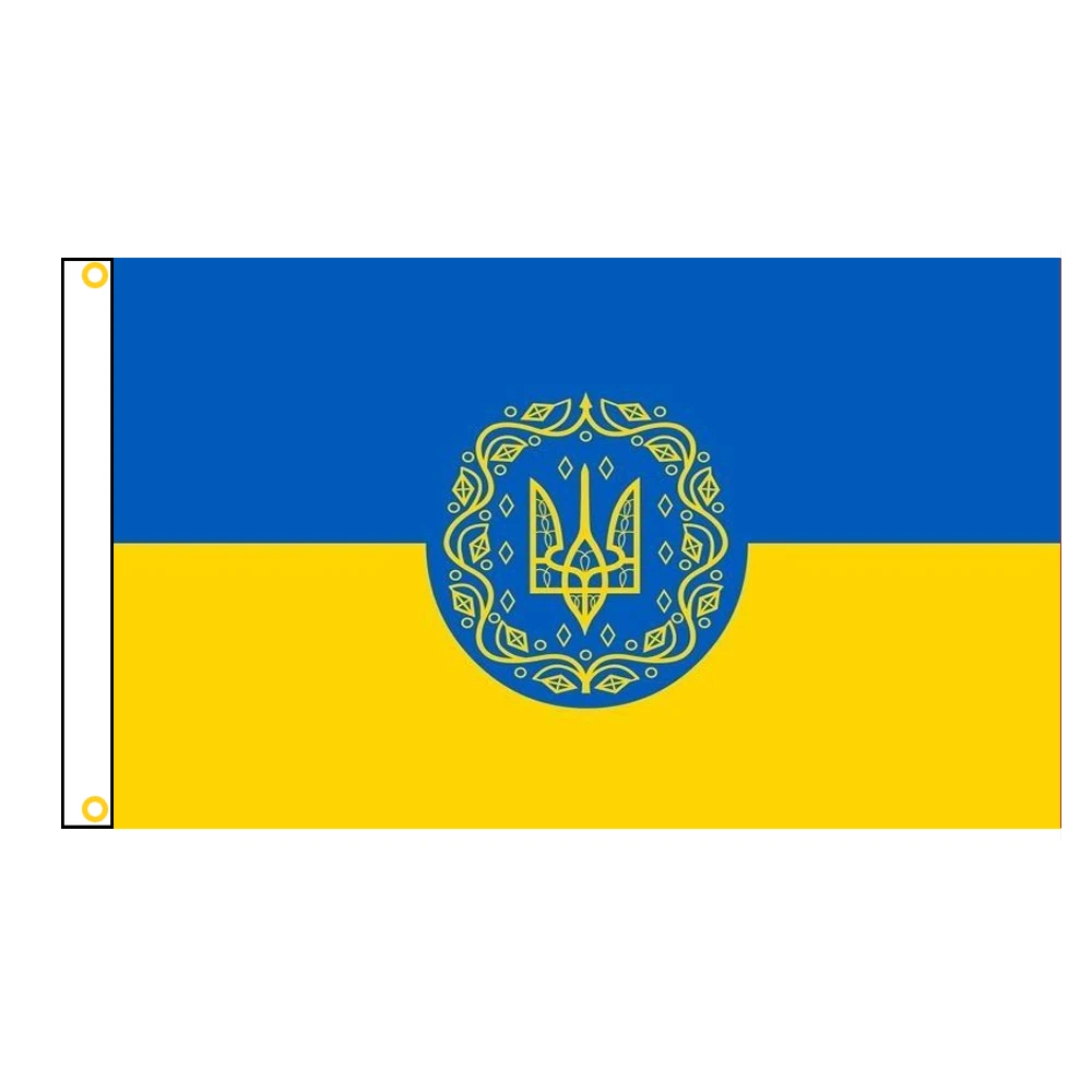 90*150cm/60*90cm/40*60cm/15*21cm Ukraine Flag Large Polyester Ukrainian National Country Flag and Banner Home Decor