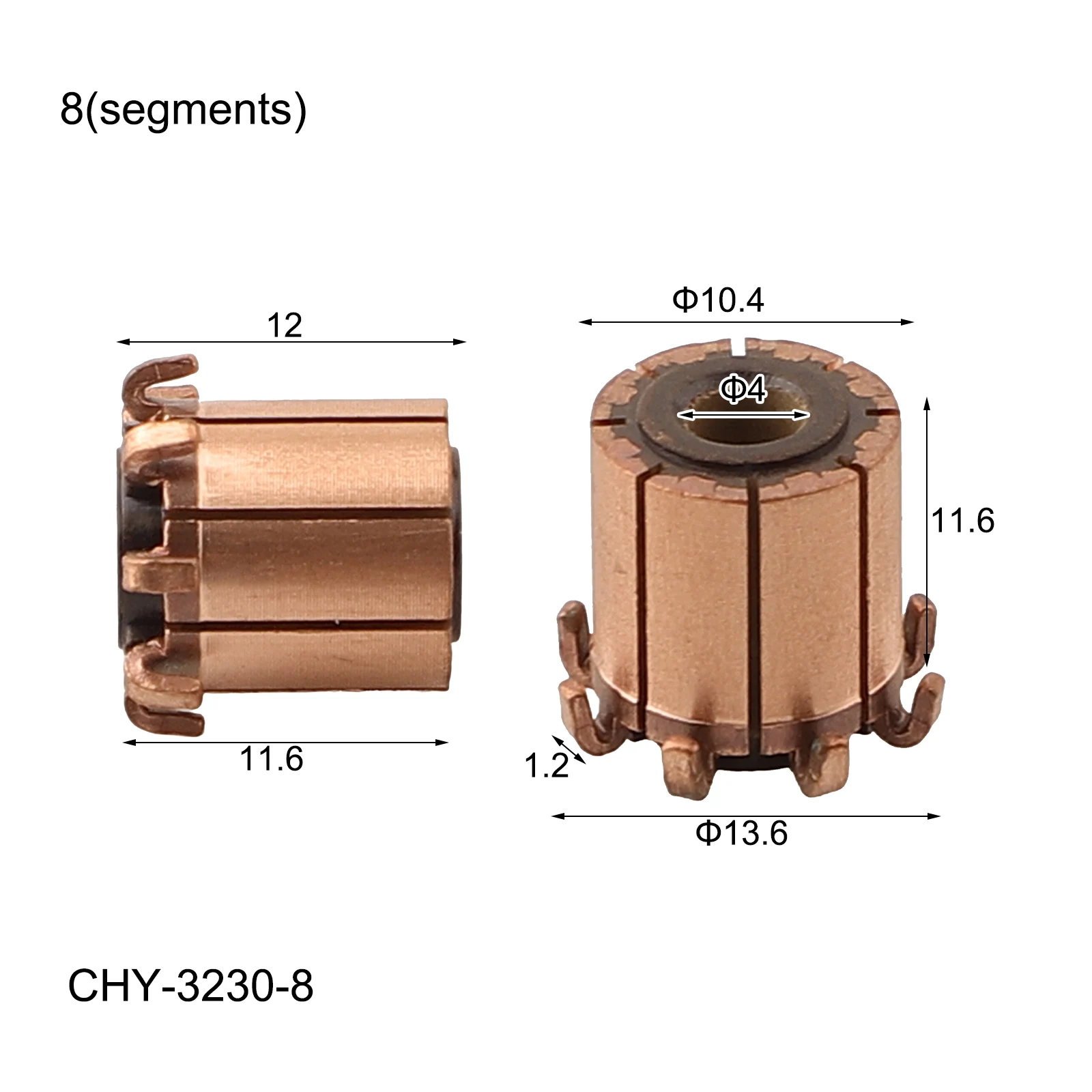 Boost Your Motor for S Performance Copper High DC Motors P Teeth for Power Tools X X Mm Electrical Motor Commutator