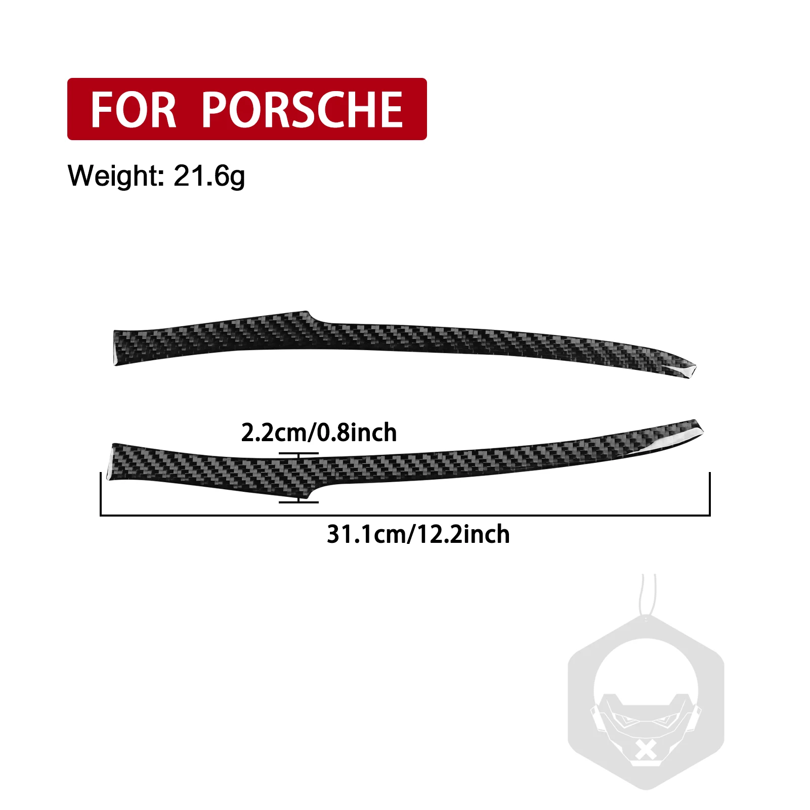 Carbon Fiber Review Mirror Protector Strips Cover Trim Modified Sticker For Porsche 992 911 Car Interior Accessories view 5