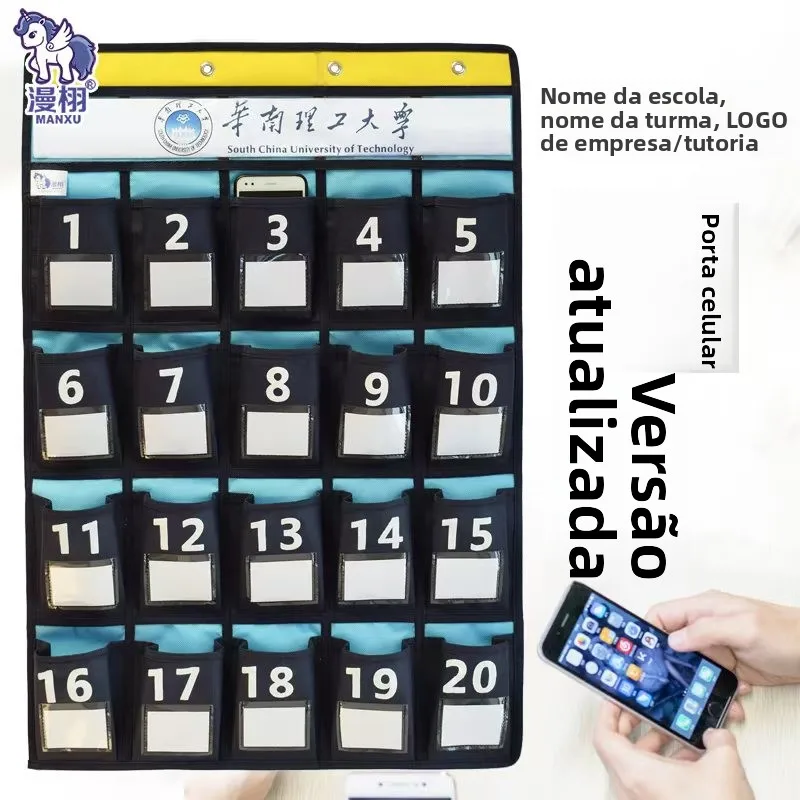 classroom-office-mobile-phone-storage-bag-wall-hanging-name-tag-holder-phone-collection-tool-door-back-bracket-organizer