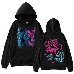 Arcane-Jinx Sudadera con capucha Harajuku Hip Hop Jersey Tops Sudadera Fans Regalo Sudadera con capucha