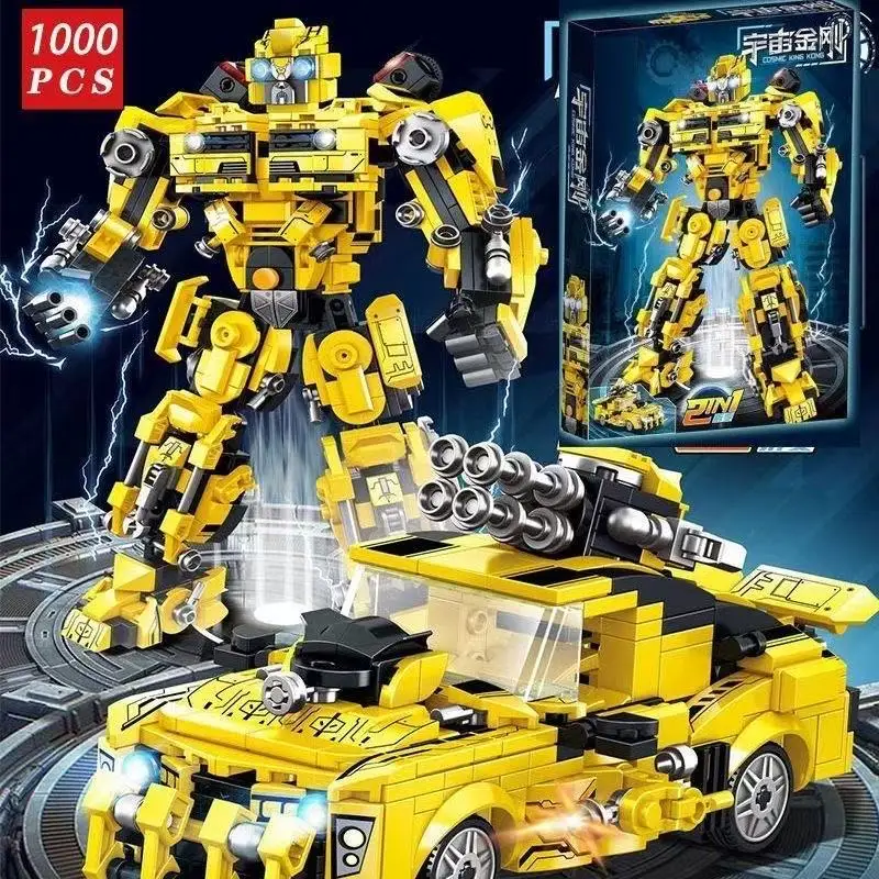 ToylinX – ensemble de construction de transformation 478 pièces, bloc de construction de Robot et de camion de Transformation 2 en 1, cadeaux de pâques pour enfants