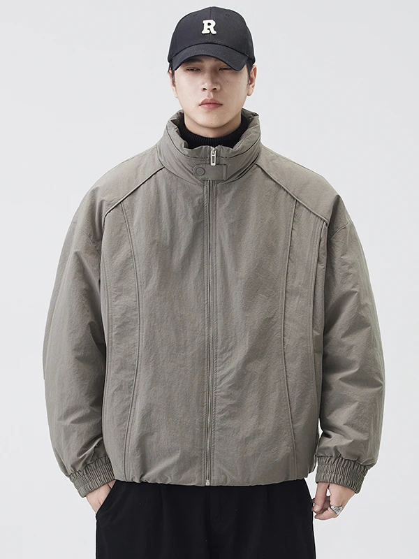 

Высококачественная легкая мужская зимняя куртка с 90% пуха, новая свободная теплая рабочая куртка из полиэфирного волокна с длинными рукавами на молнии