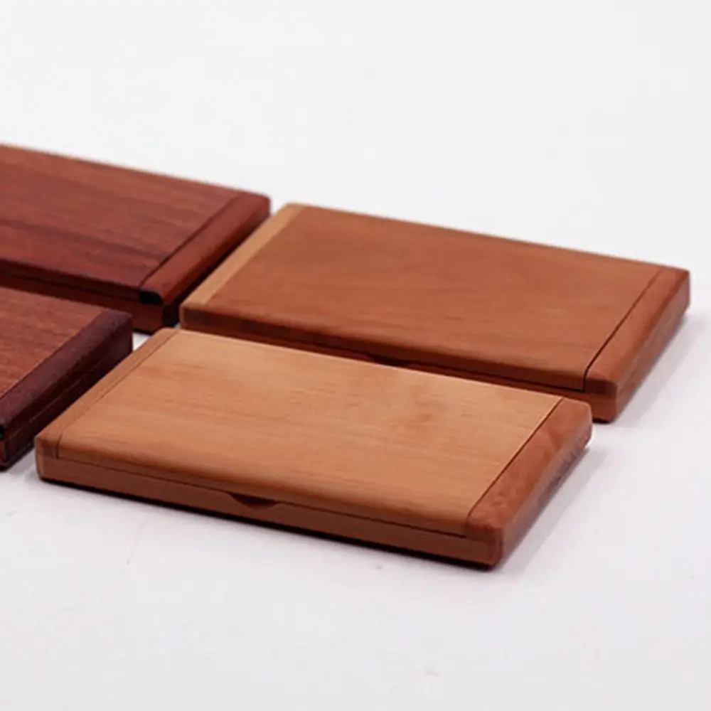 Durable 2 in 1 Wooden Comb Mirror Set Mini Vintage Portable Folding Mirror Carved Design Handheld Makeup Mirror Girl Lady