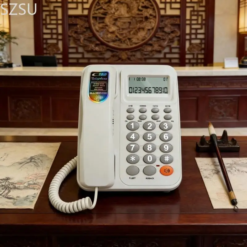 SZSU Professional Office Phone With Caller IDs Capability And Plastic Housing For Long Performances
