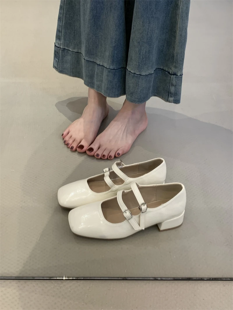 

Fashion Mary Jane Shoes Women Flats Ballet Girl Style Ballerina Leather Loafers Retro Moccasin Casual Ladies Ballerina Mary Jane