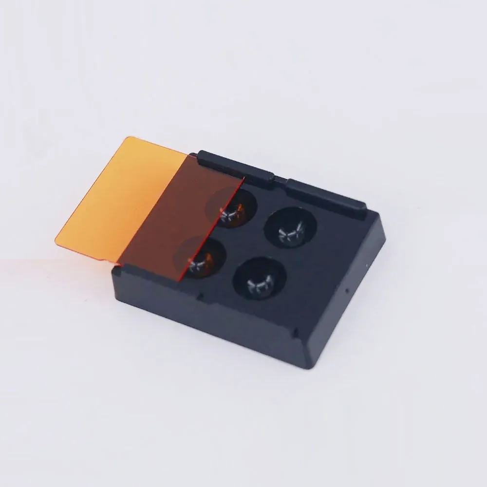 4 Slots/8 Slots Dental Resin Shading Light Storage Box Dental Palette with Lid, Dental Veneer Box Hybrid Hood Box Shading Tool