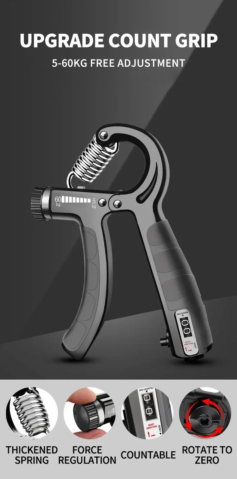 Greifer-Sets, zählbare Kraft, Übungszange, Fingerübung, Bahre, Arthritis, Griff, Finger-Rehabilitationstraining – Detail 1