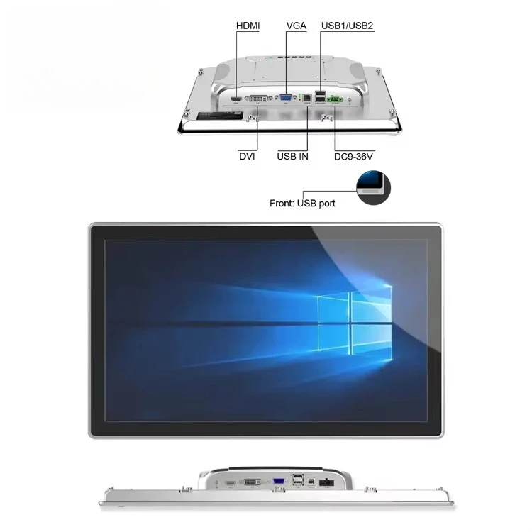 19 Inch High Brightness Touchscreen Industrial Capacitive Touch Screen Lcd IP65 Waterproof Industrial Display
