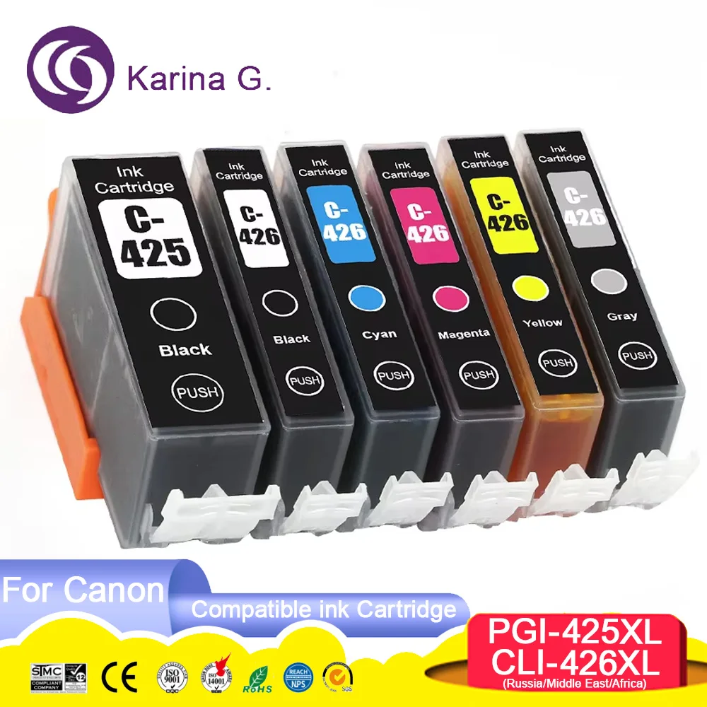 

Совместимость для Canon PGI425 CLI426 PGI-425 PGI 425 чернильный картридж для Canon PIXMA MG6140/MG6240/MG8140/MG8240 принтер