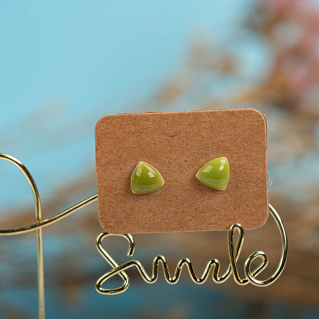 Small And Cute Porcelain Multicolor Earrings Anti-allergic #LY413  lotes de aretes por mayoreo vintage earrings