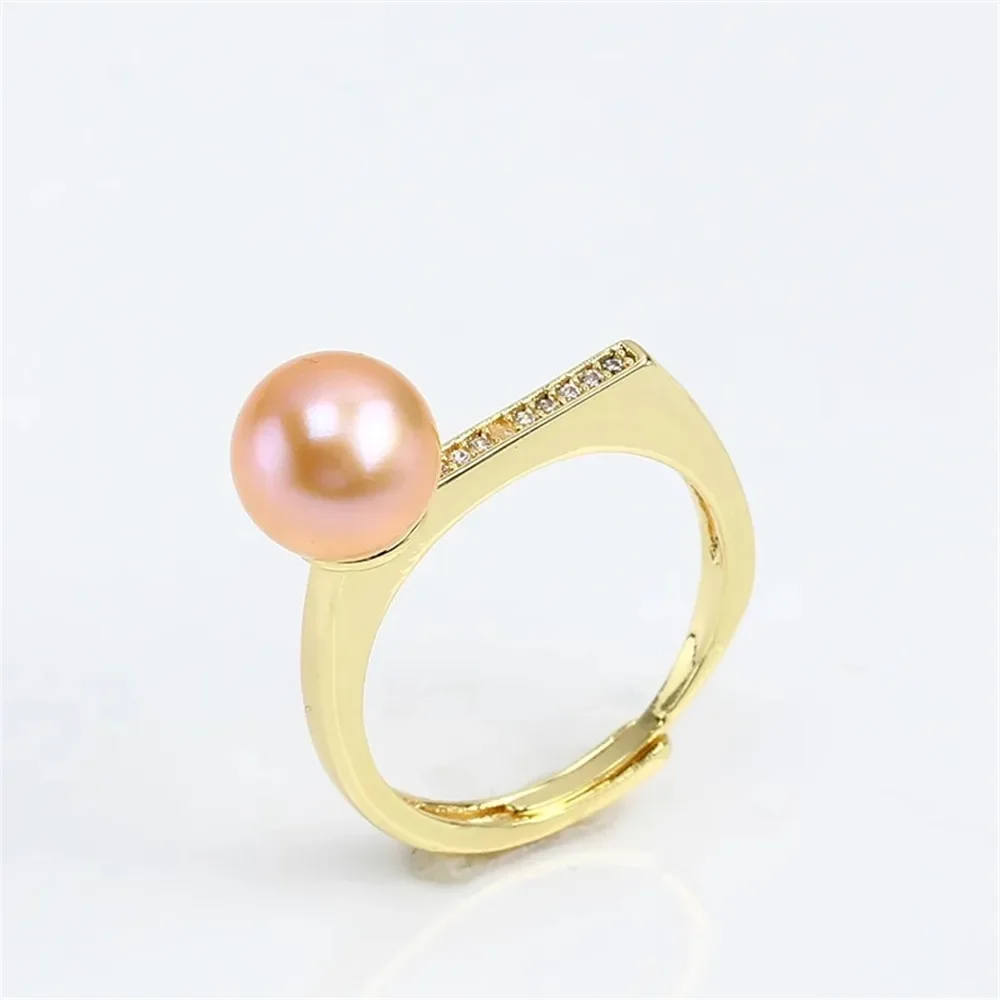 

Adjustable Gold Plated Pearl Ring Settings Findings & Accessories - for Jewelry Making Bulk Wholesale Craft Supplies 7-9mm