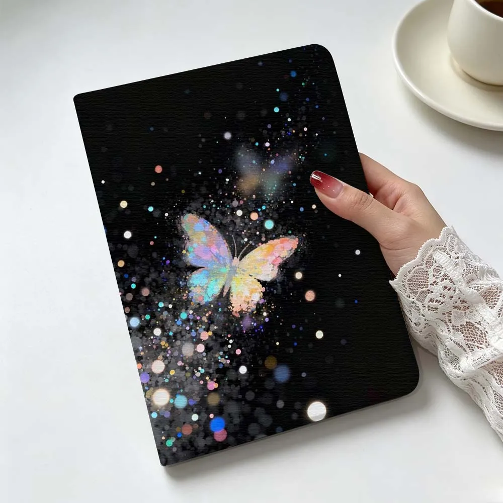 

Art Flower Butterfly Soft For Apple iPad Pro Mini A16 A17 A14 4 5 6 7 6th 7th Gen 9.7 12.9 11 13 M4 inch Tablet Case
