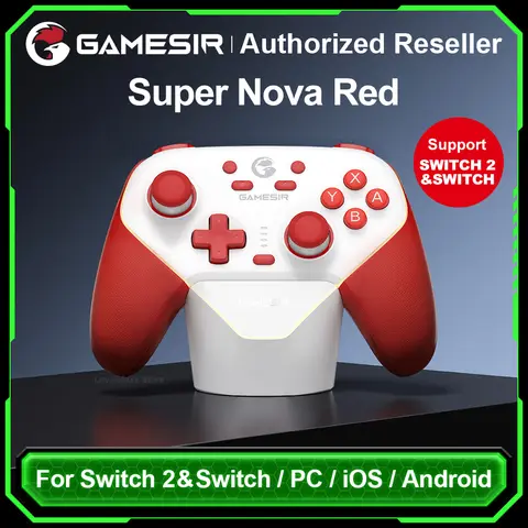 Gamesir Super Nova Wireless Controller for Switch 2 and Switch T4n Pro Gamepad with Charging Station and GameSir Hall Effect