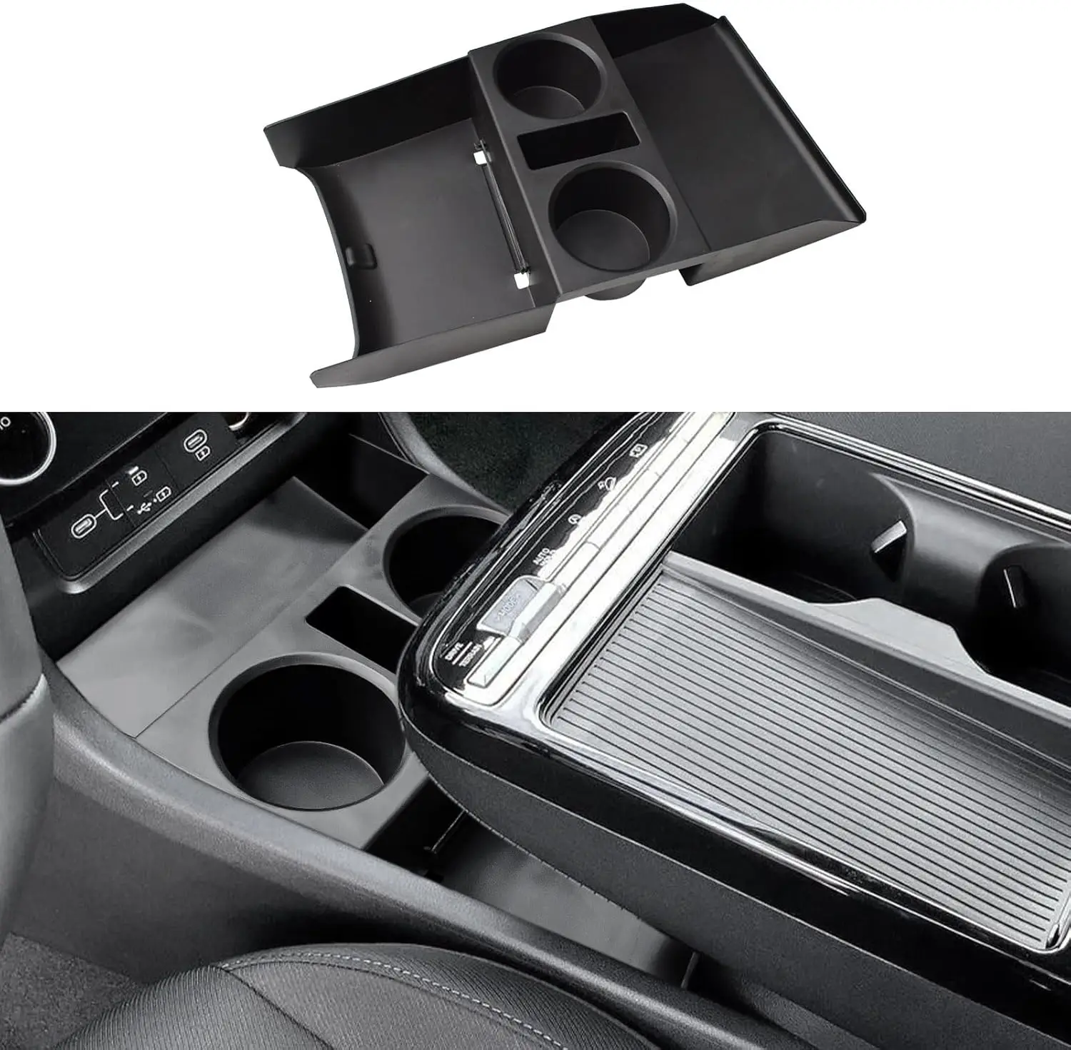 

TACOBRO Lower Center Console Organizer for 2025 Hyundai Tucson Limited Tucson Hybrid Accessories Cup Holder Compartment Tray