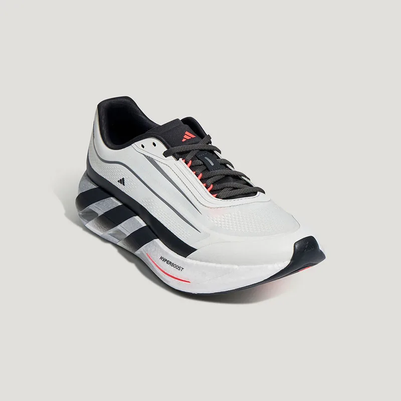 Adidas KH6788 Men White Black Red Running Shoes Knit Upper Lighttraxion Athletic Sneakers