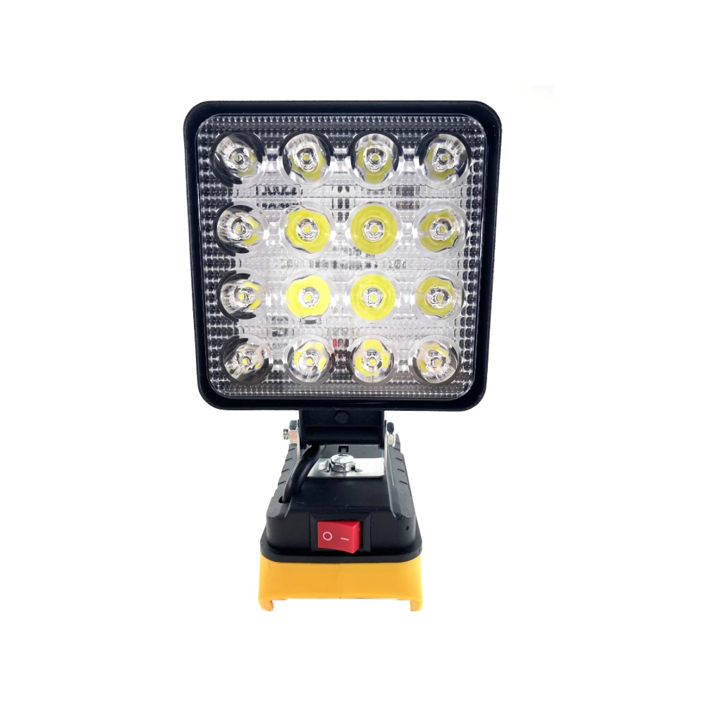 LED Work Light 3/4 inch for Makita/Dewalt/Milwaukee 18V Li-ion Battery Flashlight Portable Emergency Flood Lamp Camping lamp