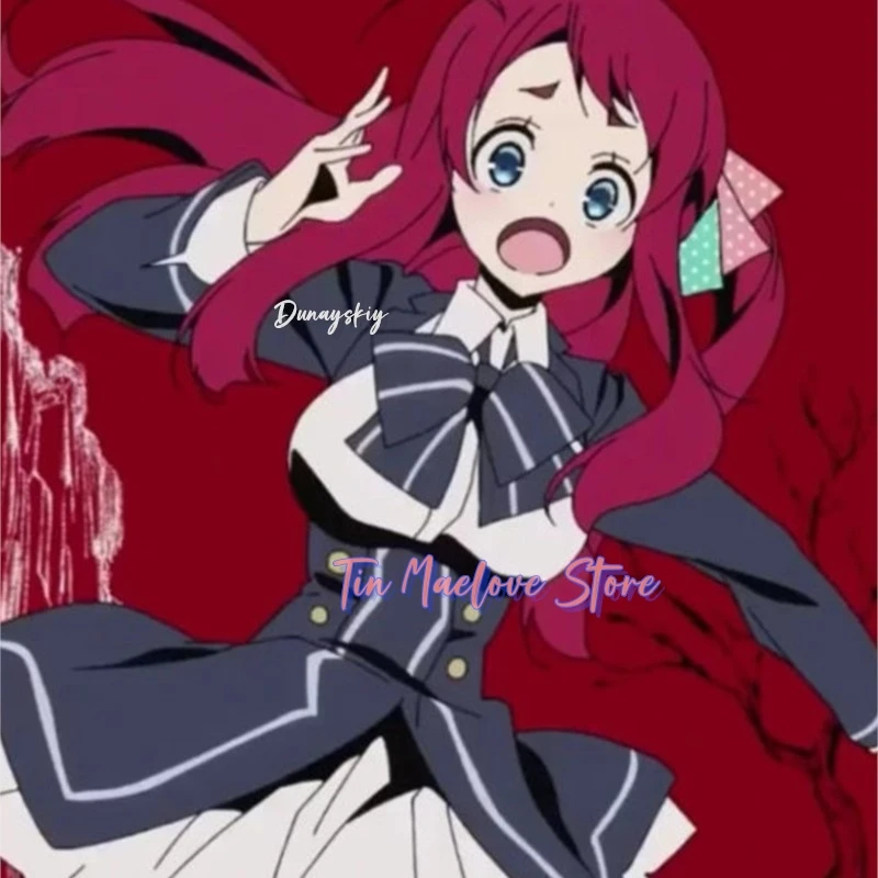 أزياء زومبي لاند ساغا هانا ساكورا زومبي أيدول أداء الهالوين كوسبفريس فيزان كوستيوم أنيمي الزي شعر مستعار كامل لوليتا فستان زي مدرسي #6