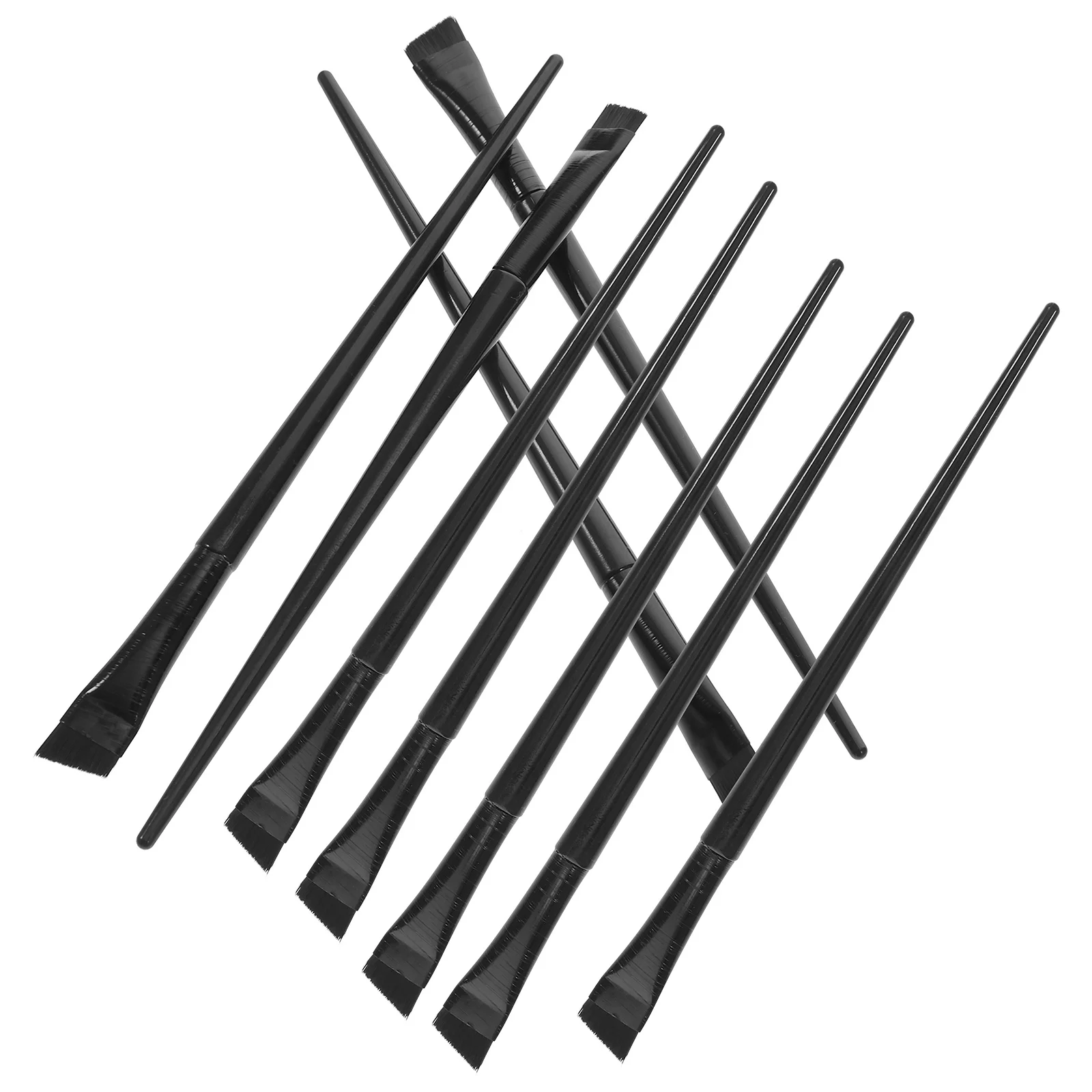 12 قطعة مجموعة فرشاة ماكياج العين بزاوية بطانة الحاجب الحاجب فرش أدوات ماكياج لتطبيق ظلال العيون وكحل المخفي