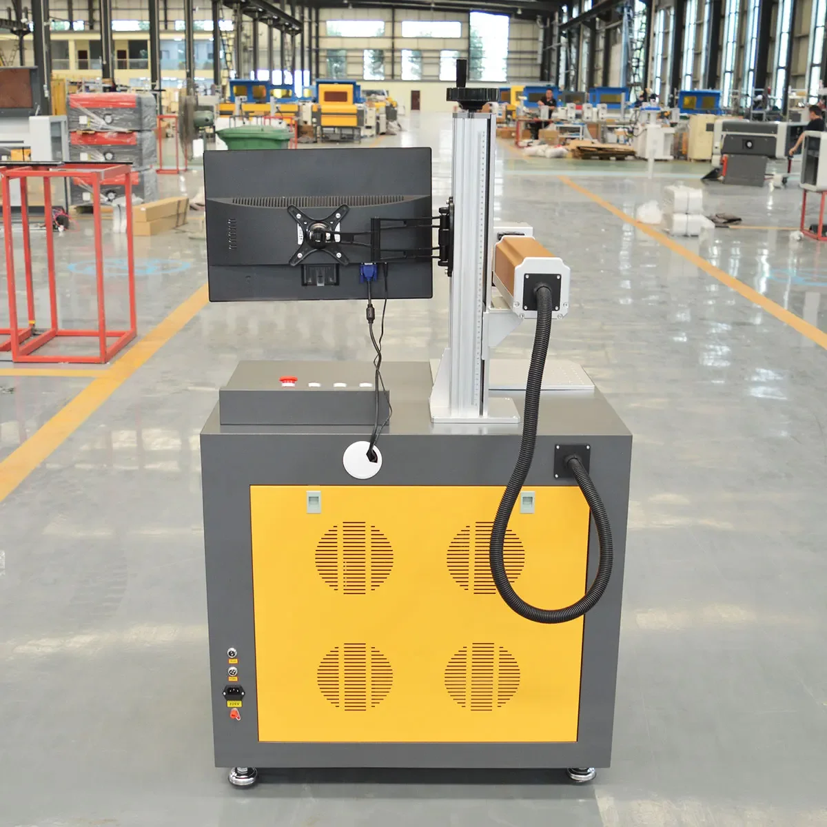 JPT 30w حفارة الألياف مع اللون / Raycus 50W آلة وسم الألياف 30w / 100W