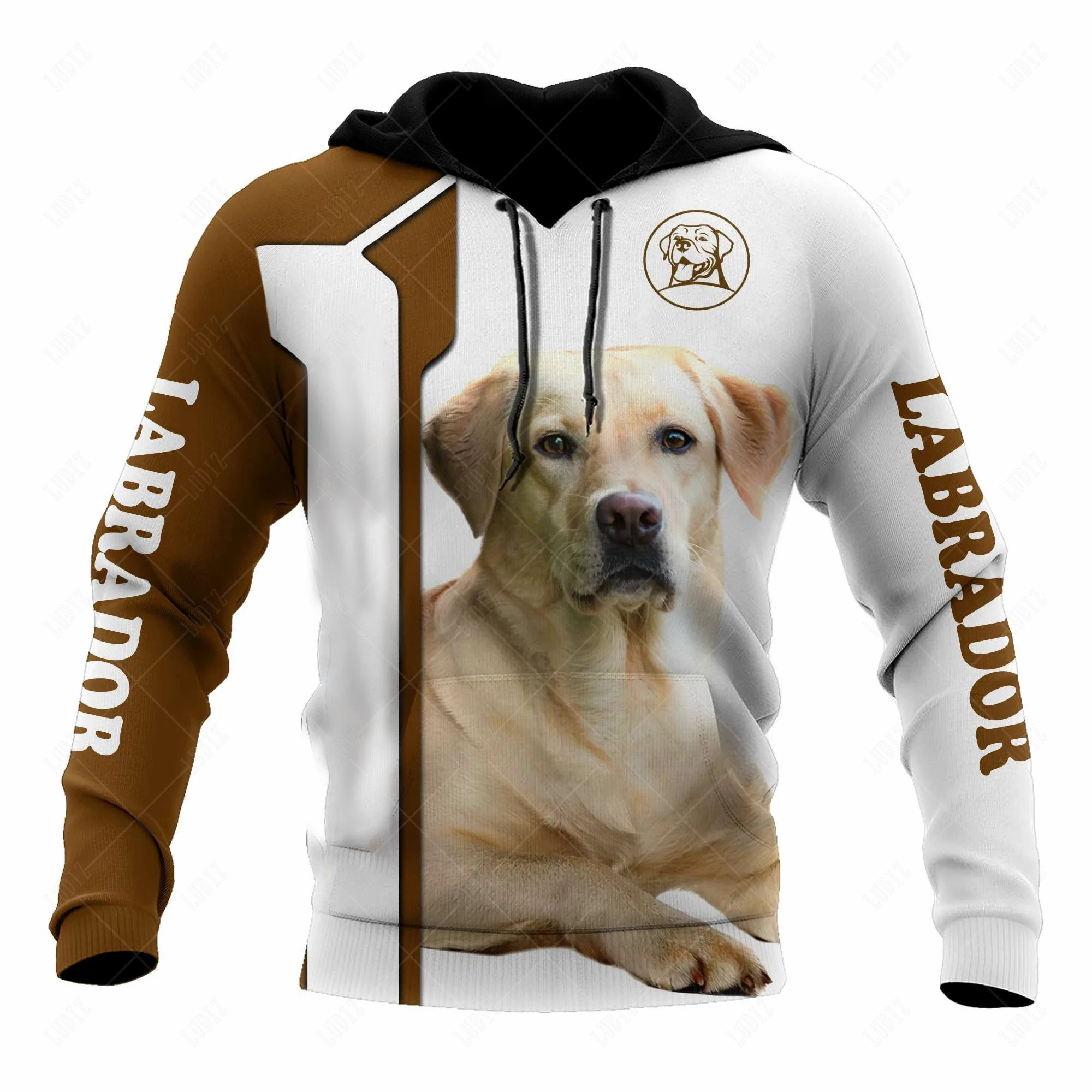 Hoodies Pet Dog Pitbull Men\'s Hoodie 3D Print Tops Autumn Casual Long Sleeve Oversize Streetwear Hooded For Men Clothing Tops