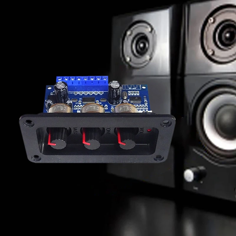 2.1 Channel Digital Power Amplifier Board With Remote Control 2X25w+50W BT5.0 Subwoofer Class D Amplifier Board DC12-20V