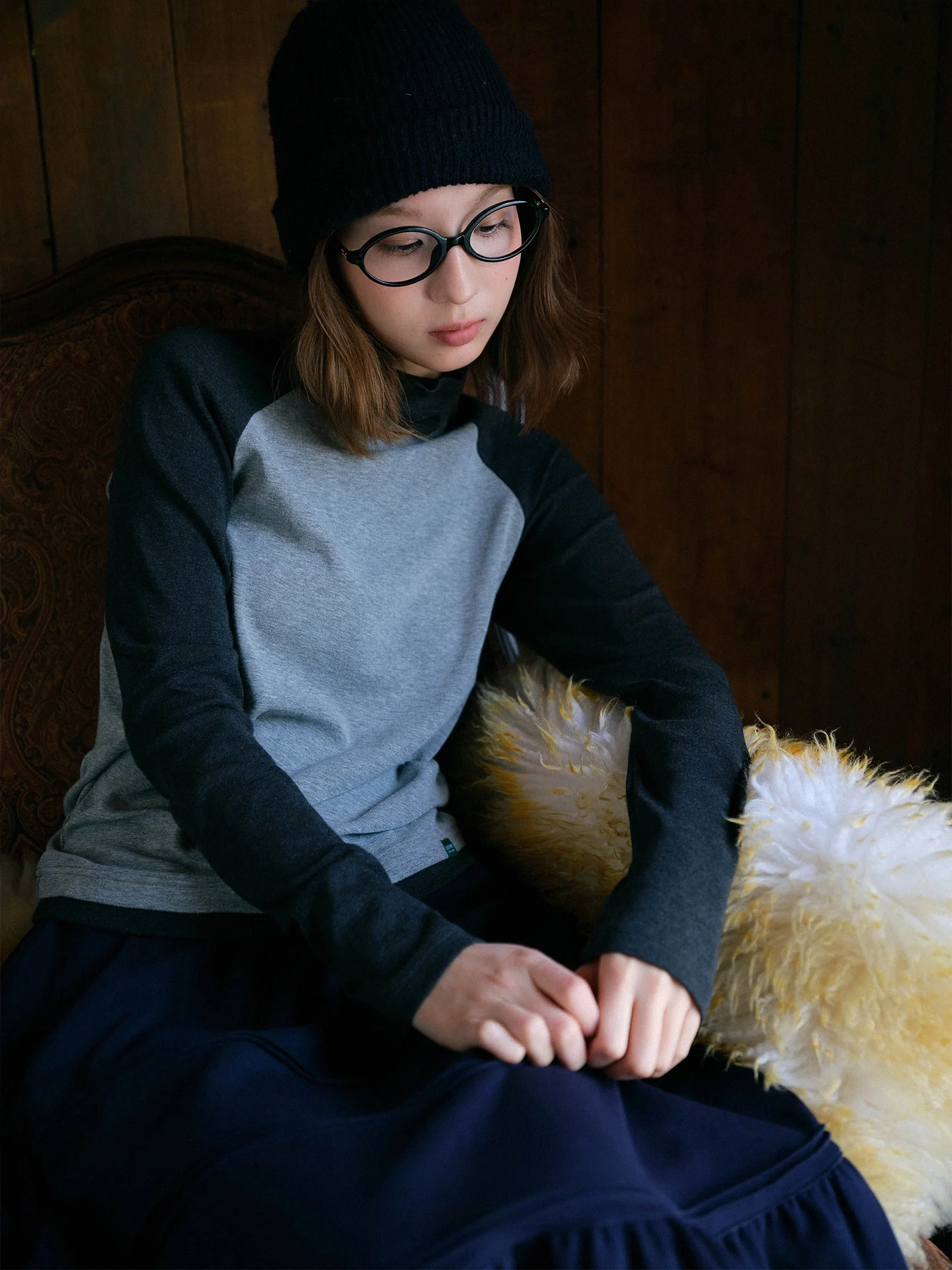 

Футболка Oldtimes с длинным рукавом, мягкая, эластичная, приятная к телу, с цветными вставками на плечах, повседневная, свободного кроя