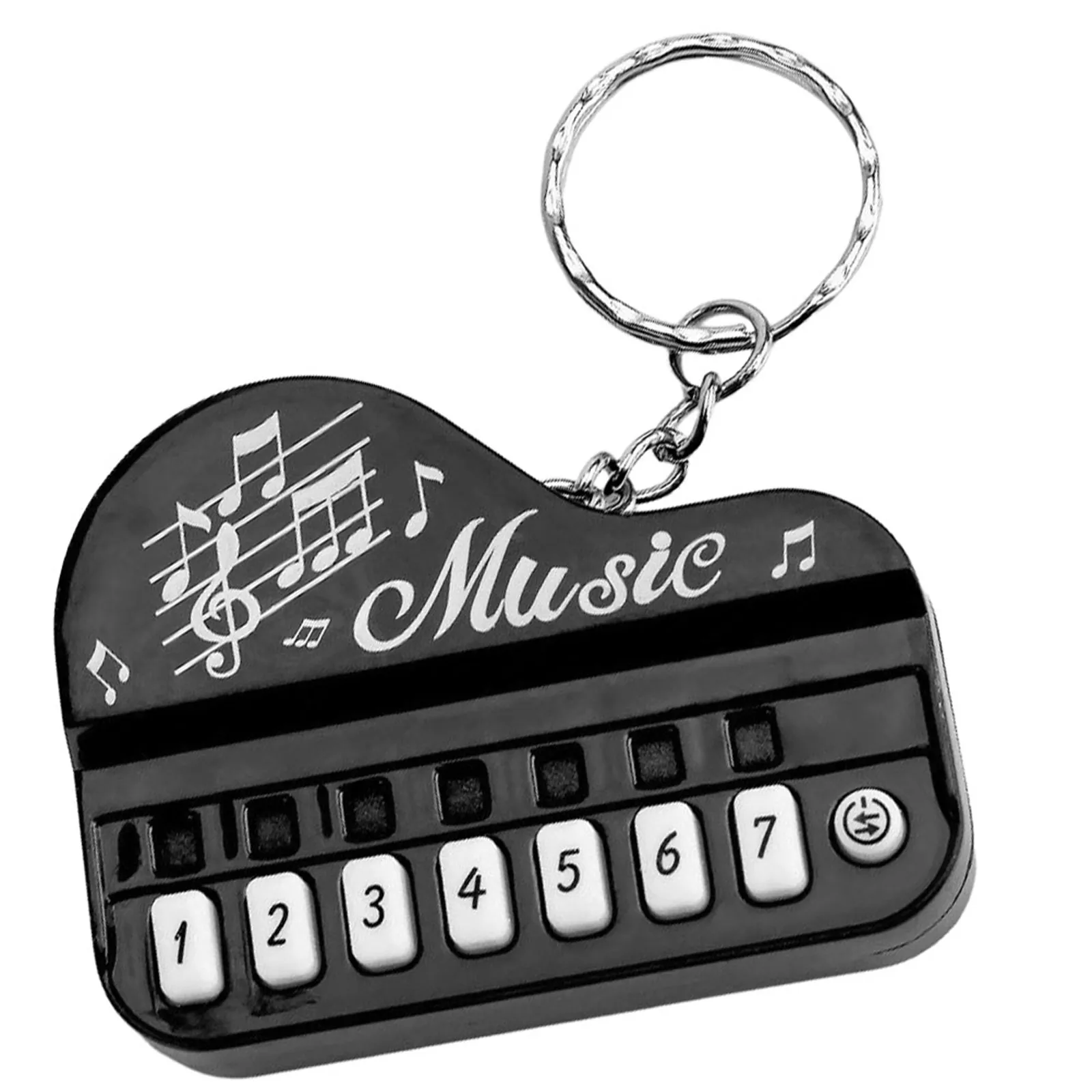 Piano Keyboard Keychain Exquisite Workmanship Portable Decorative Key Ring Bag Pendant Compact Music Keychain Piano Keyring