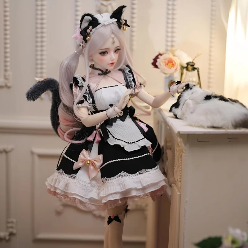 Boneca TPE de 23,6 pol., ossos resistentes, poses versáteis, maquiagem requintada, pele delicada, adequada para fotografia, festas