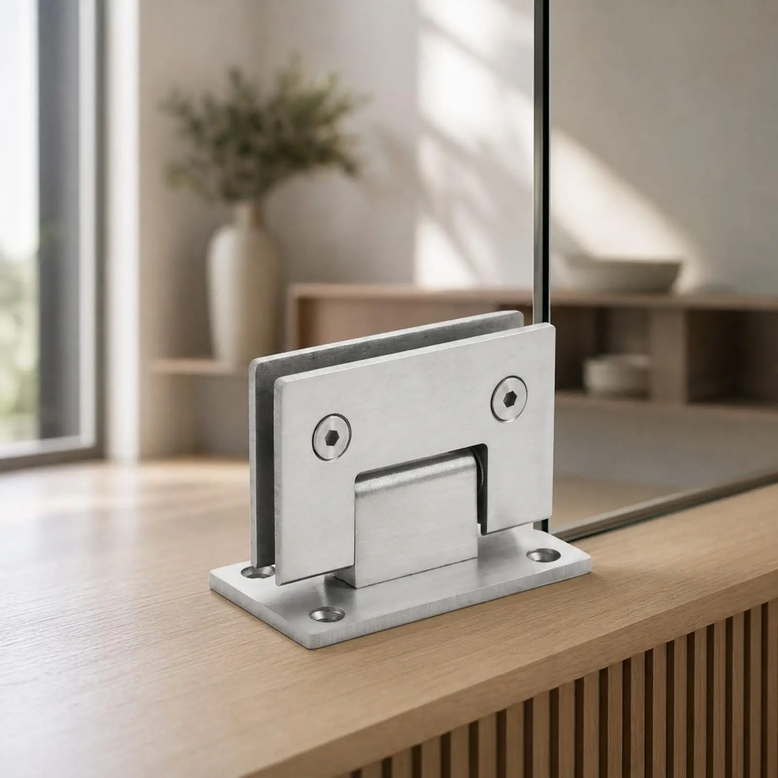 3mm Thick Stainless Steel Shower Glass Hinge for Frameless Door Washroom Mounting Bracket Precise Fit