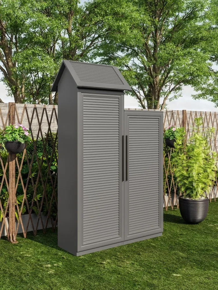 Aluminum alloy cabinets, balcony sunscreen storage, outdoor waterproof storage, garden courtyard rainproof tool cabinets