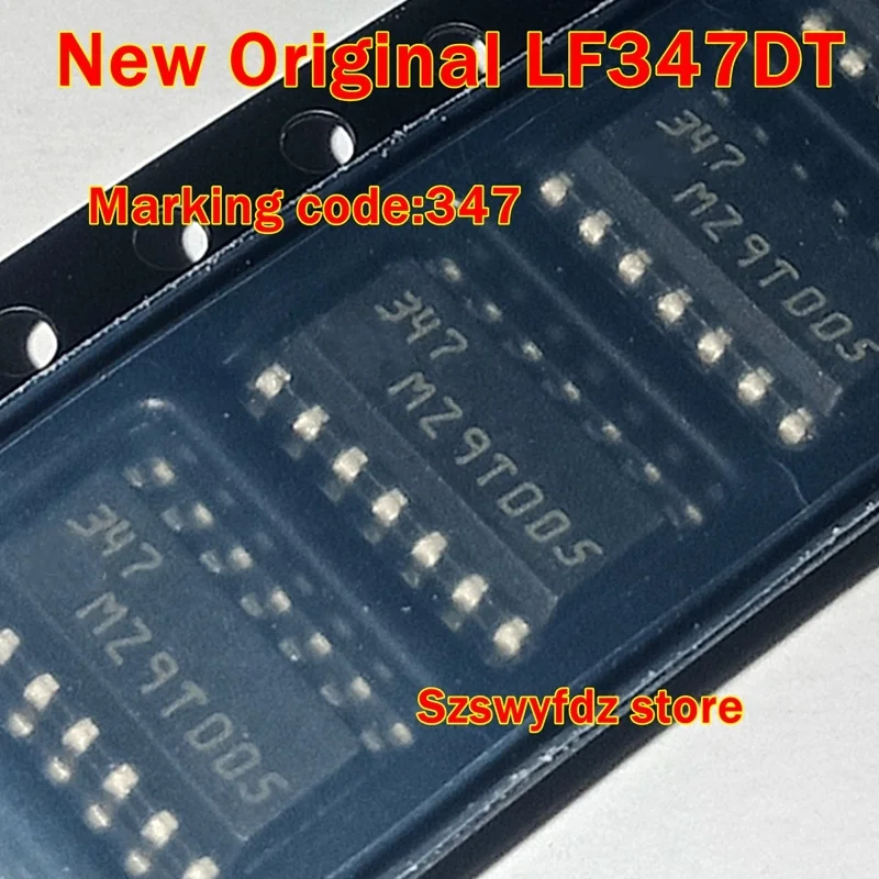 

New Original LF347DT Marking code:347 WIDE BANDWIDTH QUAD J-FET OPERATIONAL AMPLIFIERS