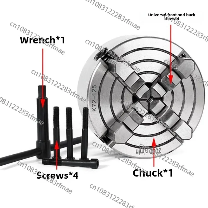 Sanou Four-Jaw Chuck Single-Action CNC Milling Machine Front Chuck K72-100/125/160/200/250/320