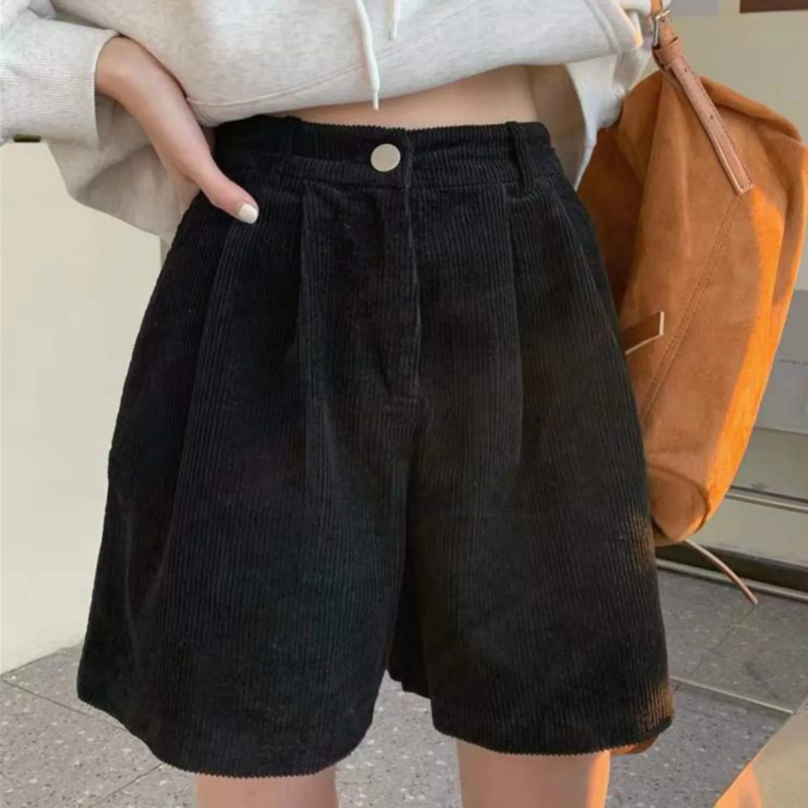 

Leggings Pocket Women'S Shorts Retro High Waist Slimming Loose Wide Leg Christmas Shorts For Women Short Sleeve Sweatshirt Women