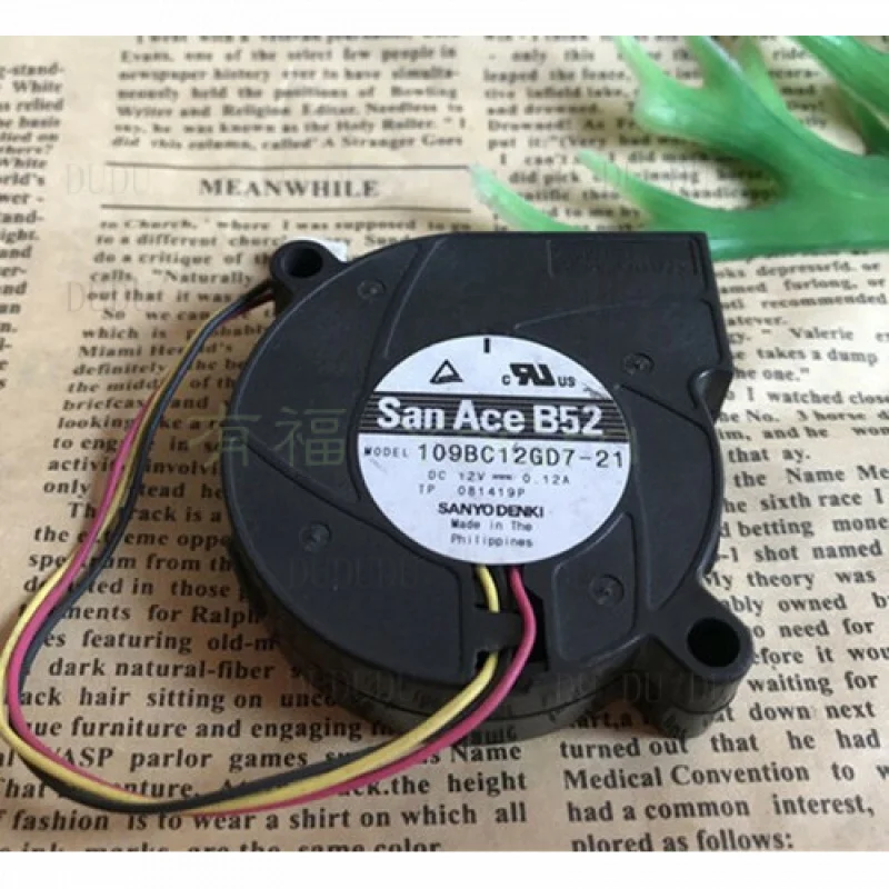 D for Sanyo 109BC12GD7-21 12V 0.12A 5cm 5015 6200RMP Projector Turbo Blower 3-wire 4P