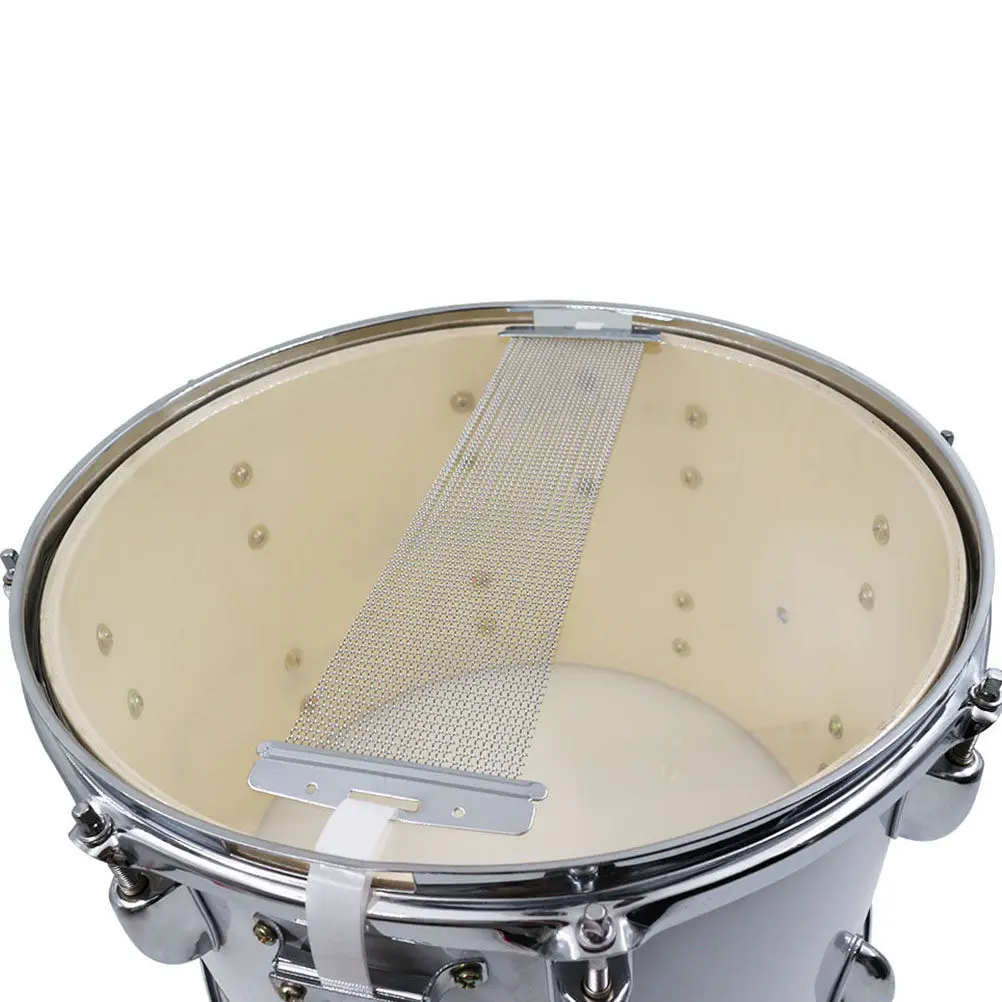 1Pcs Stainless Steel Snare Drum Sand Belt 30-Strands Wire Rust-Proof Snare Spring Belt Percussion Instrument Accessory