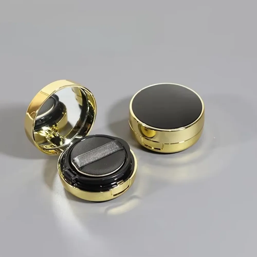 Almofada de ar fundação caixa diy mini bonito vazio puff caixa espelho portátil para bb creme cosméticos maquiagem caso recipiente com esponja