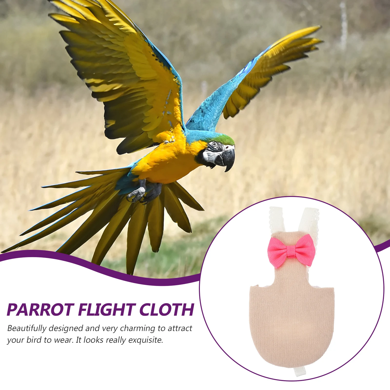 

Pet Birds Flight Suit Diaper Parrot Diaper Skin Friendly Washable Reusable Bird Flight Clothes Nappies Parrot Diapers