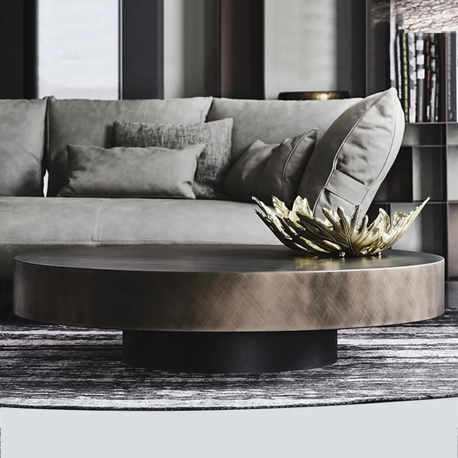 Unique Modern Coffee Table Living Room Luxury Home Coffee Table Italian Ornament Metal Retro Convertible Mesa Redonda Home Decor