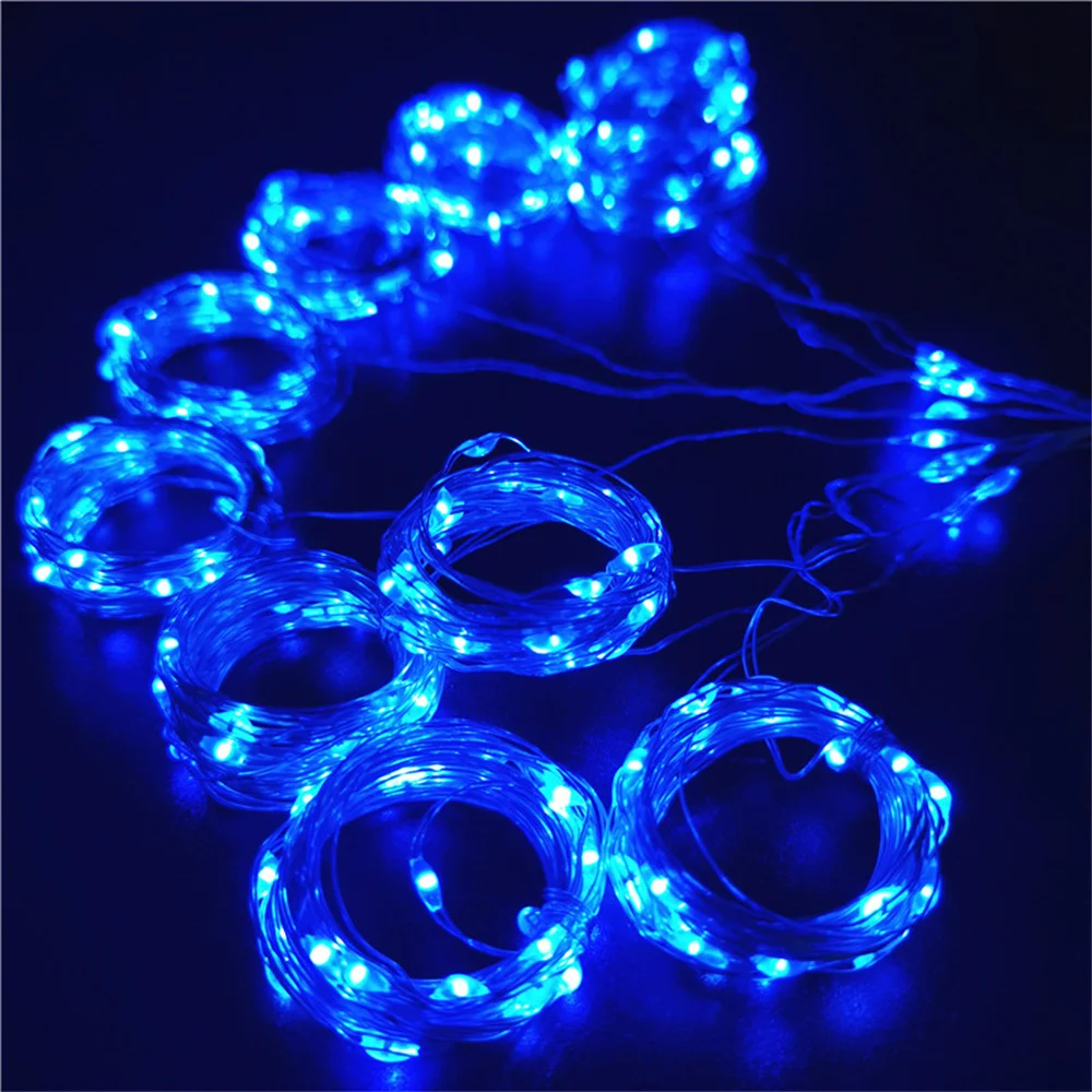 

Remote Control Wedding Curtain Christmas Light Holiday Fairy Lights Garland 8 Modes USB LED String Lights Festival Decoration