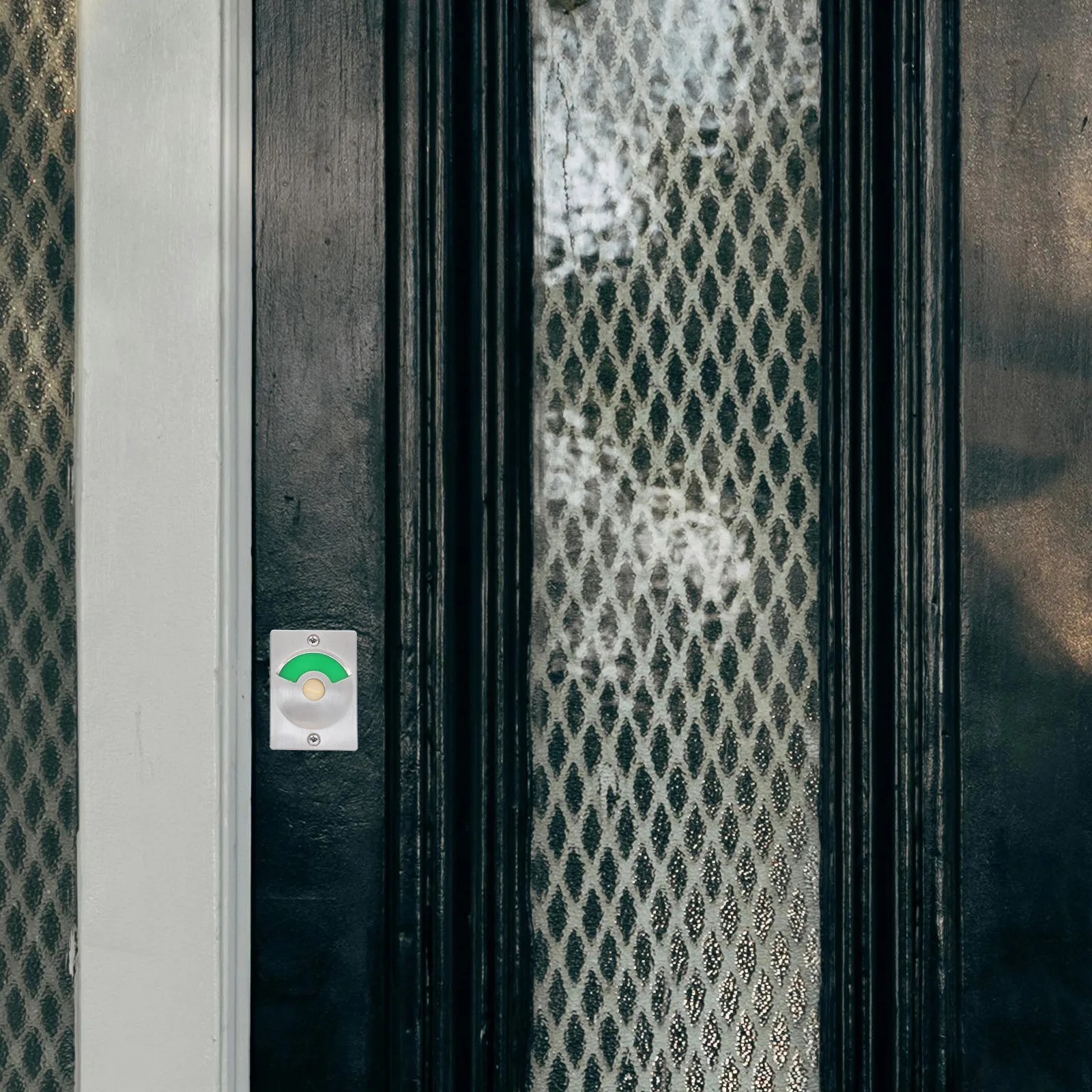 

1Set Indicator Toilet Lock Stainless Steel Corrosion Resistant Public Bathroom Door Lock for Offices Restaurants