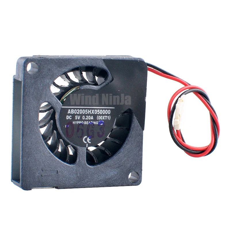 AB02005HX050000 2cm 20mm blower fan 20x20x5mm DC5V 0.20A 2pin High speed micro cooling fan for drone projectors