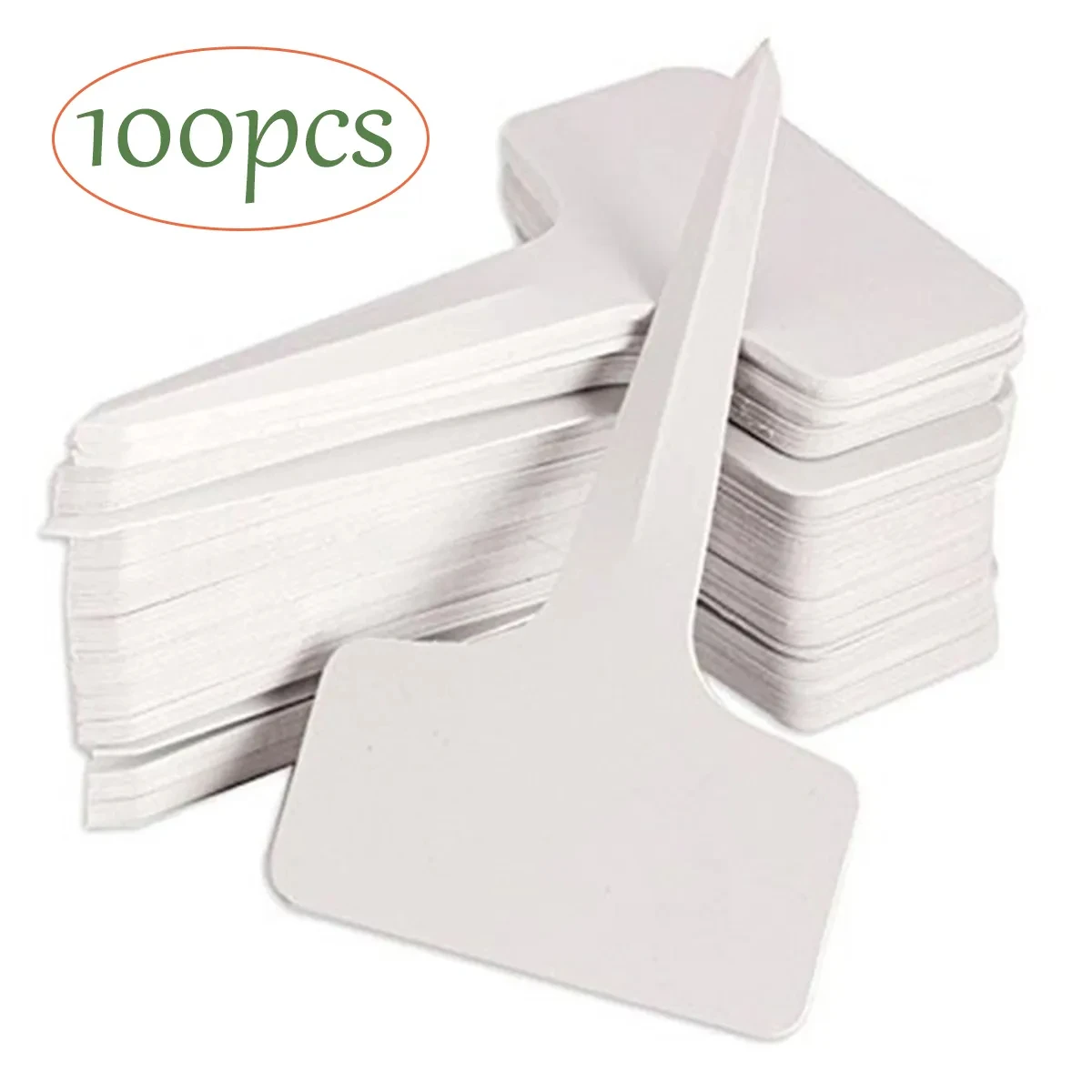 

100Pcs T-Type Plant Label Markers Waterproof PVC Garden Plants Classification Sorting Sign Tags Plant Nursery Markers Label