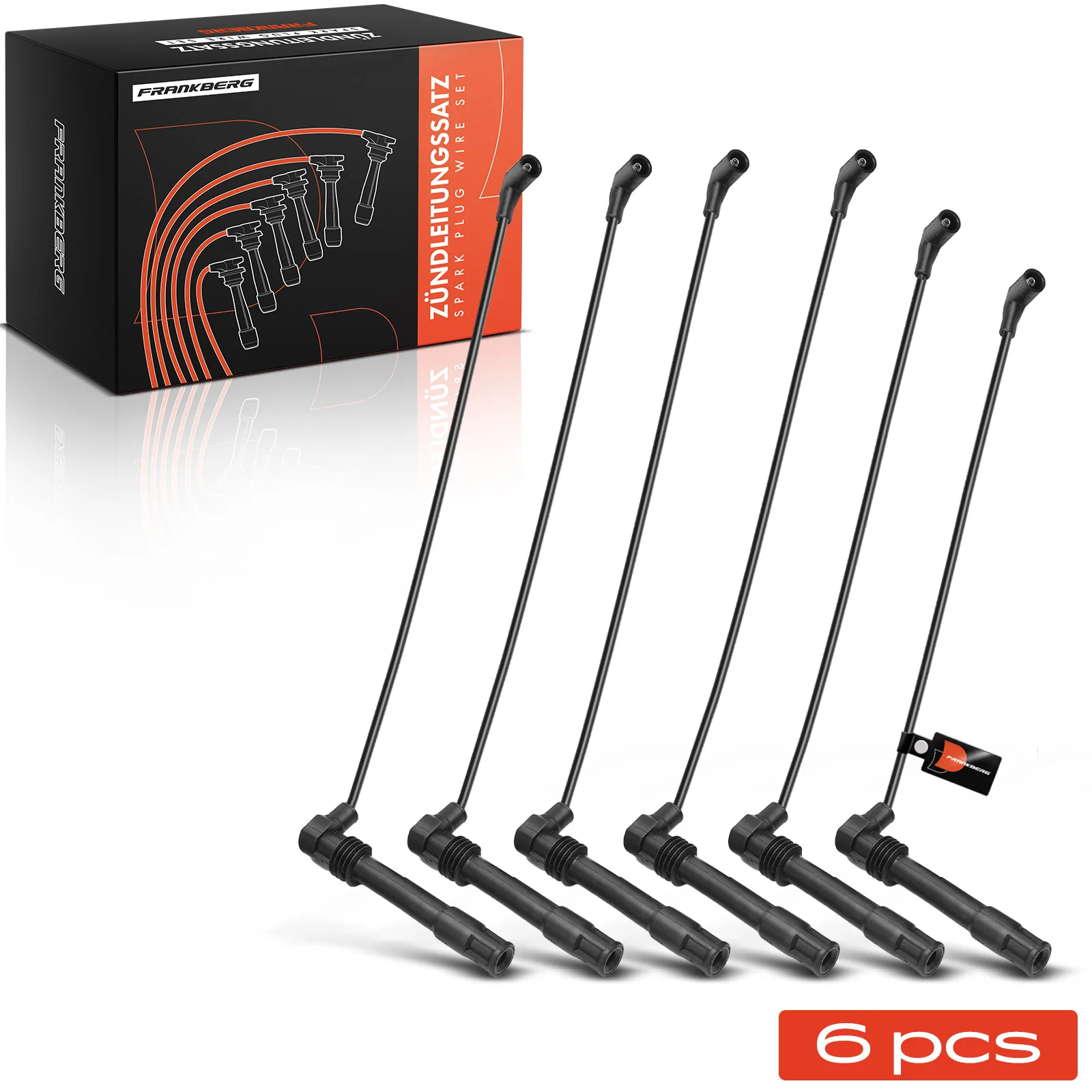 Frankberg 6x Zündleitungssatz Zündkabel für VW Passat 3B2 3B3 Audi A4 A6 Avant A8 4D2 4D8 078905113 0518 RC-AD218