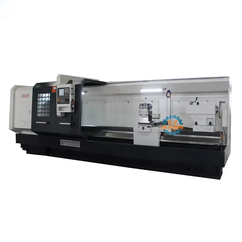 CK6180 سرير مسطح كبير من المعدن الثقيل يعمل بمخرطة CNC أدوات هاين