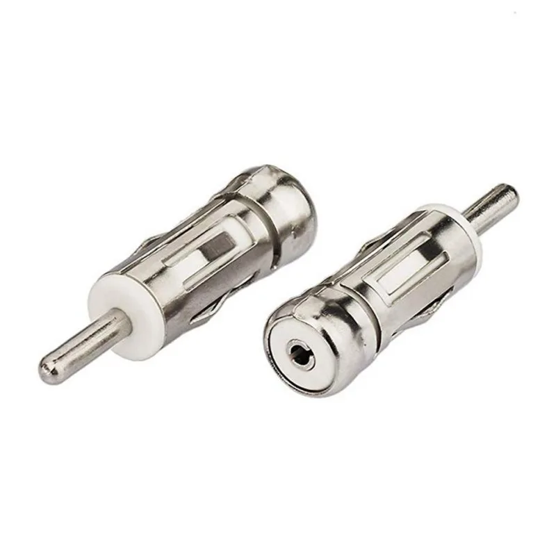 2 Pcs Suitable For Car Antenna Adapter Din Head Fm Car Stereo Radio Gps Antenna Modification Plug