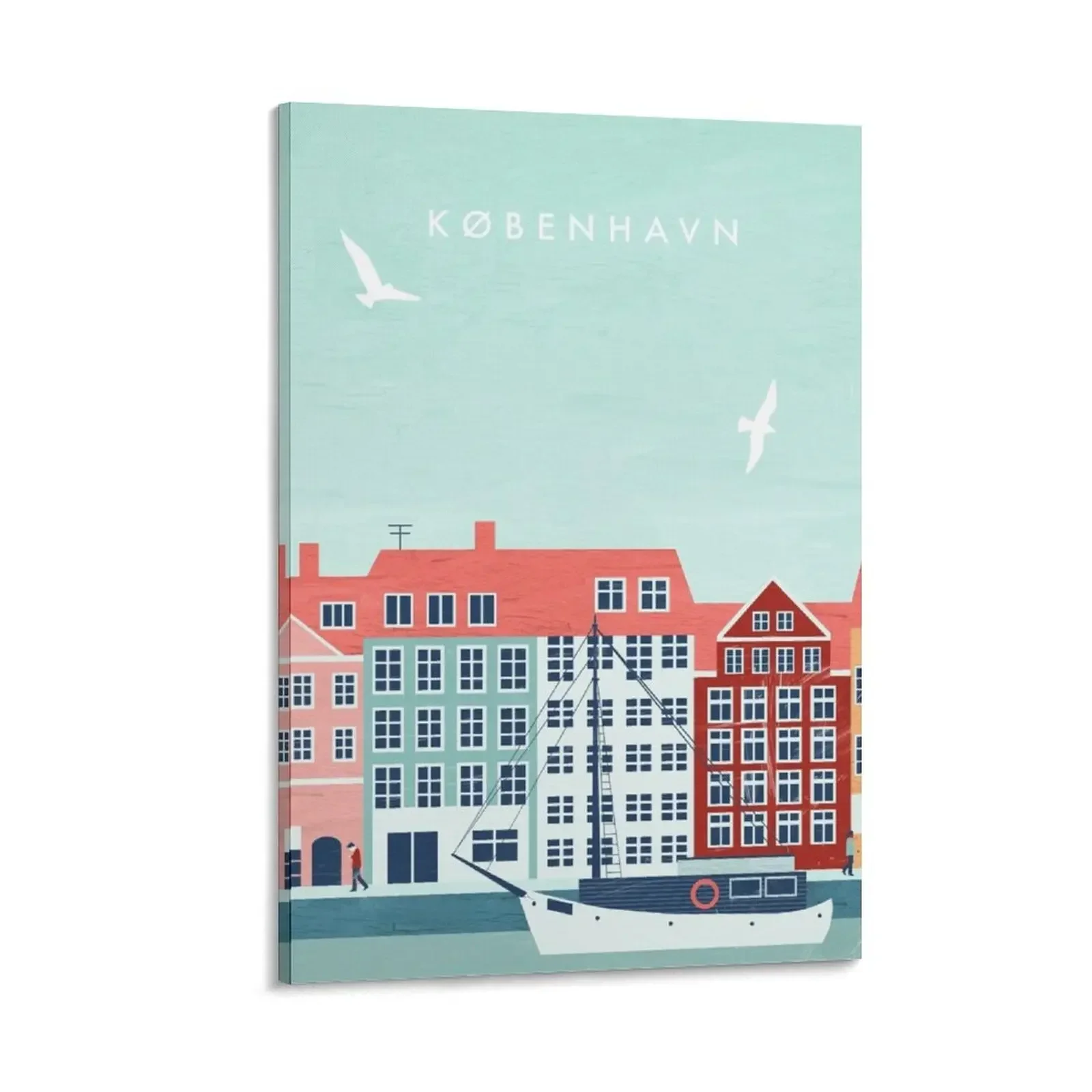 

Copenhagen travel poster Canvas Painting decoration for the room bedroom decoration interior paintings house decorations